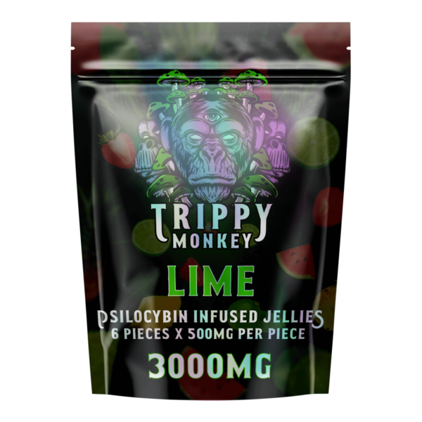 Trippy Monkey gummies lime