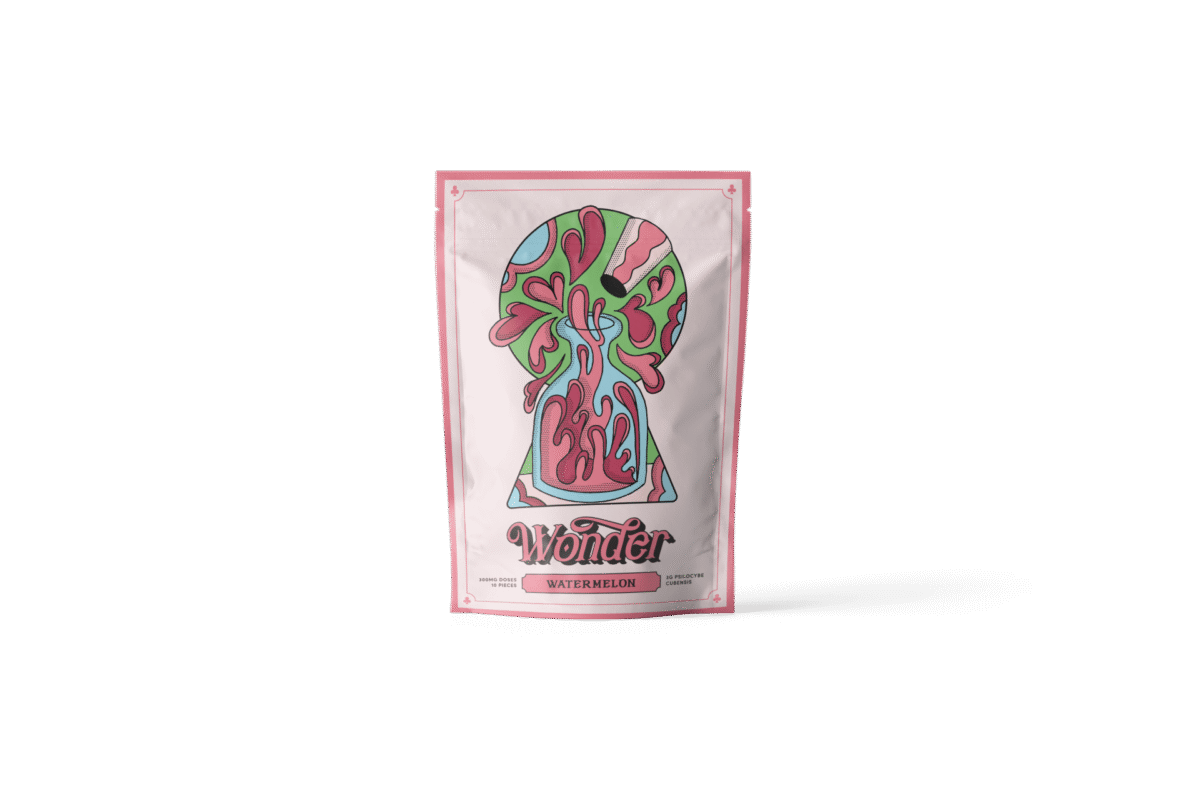Wonder_Mockup_GummyBag_Watermelon 3g Watermelon Shroom Gummies