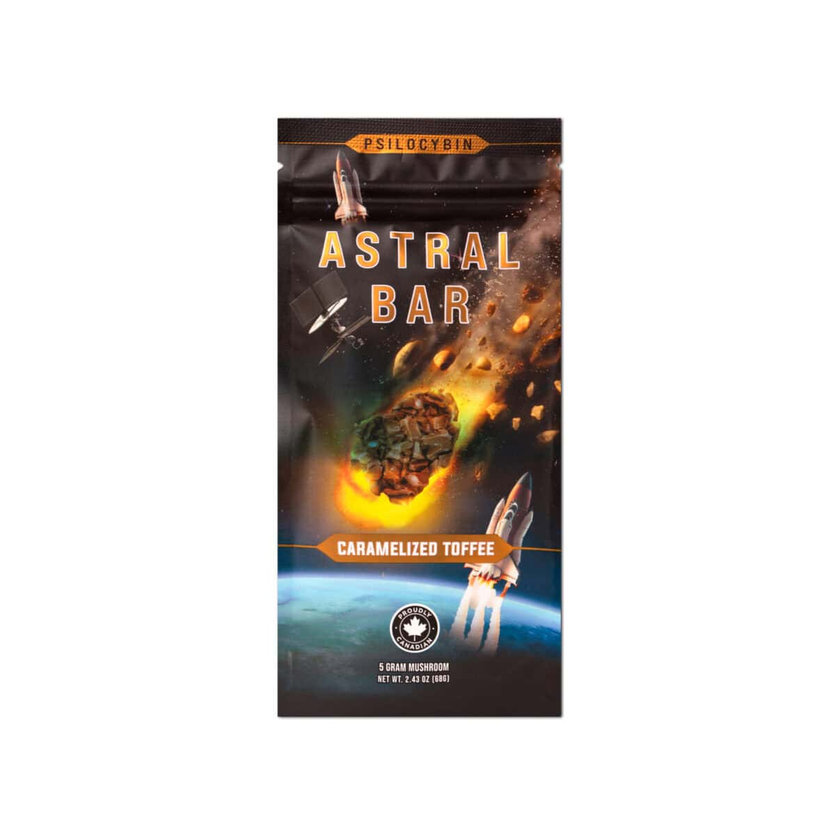 Astral Bars – Caramelized Toffee – Psilocybin Chocolate 5 G - Image 1