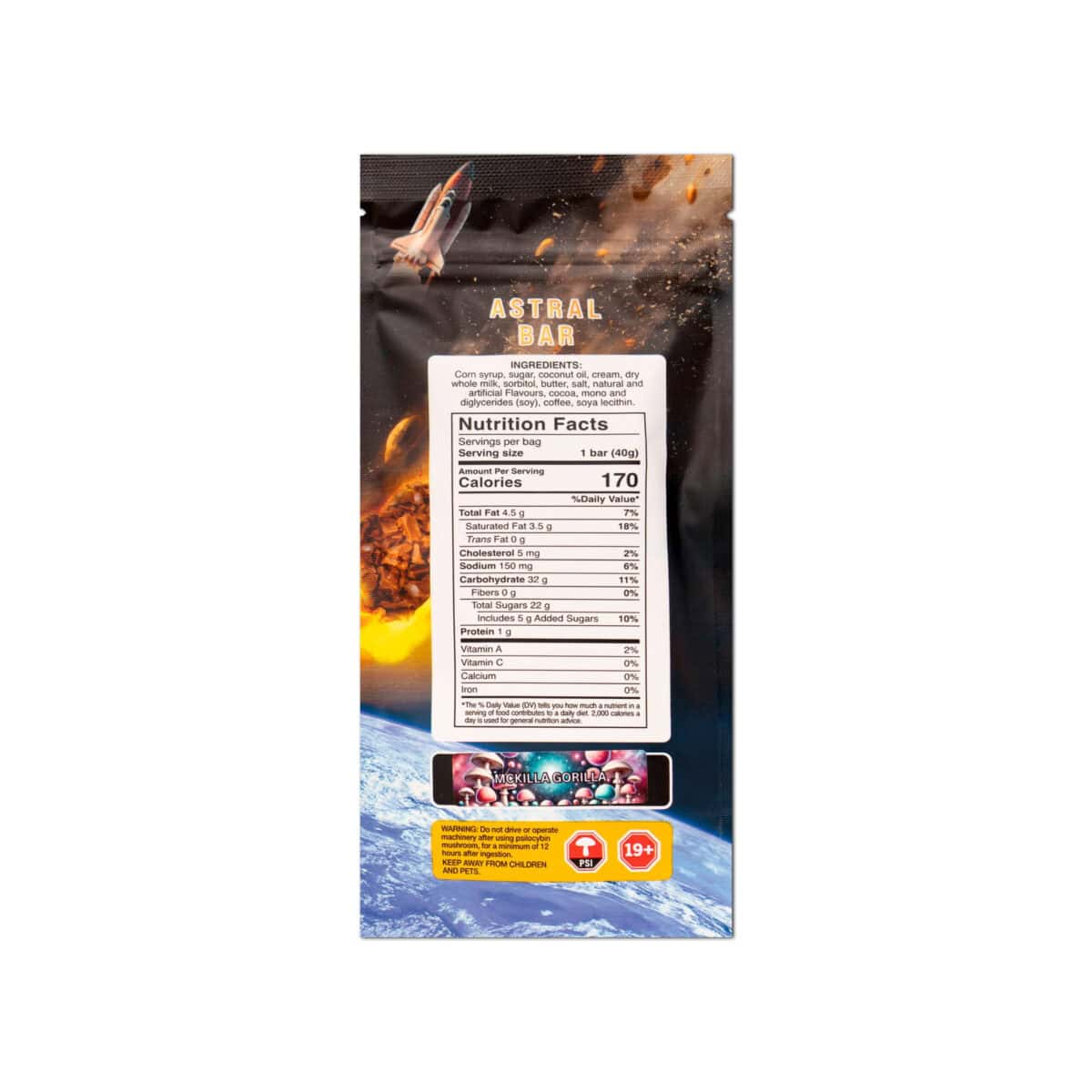 Astral Bars – Caramelized Toffee – Psilocybin Chocolate 5 G - Image 2