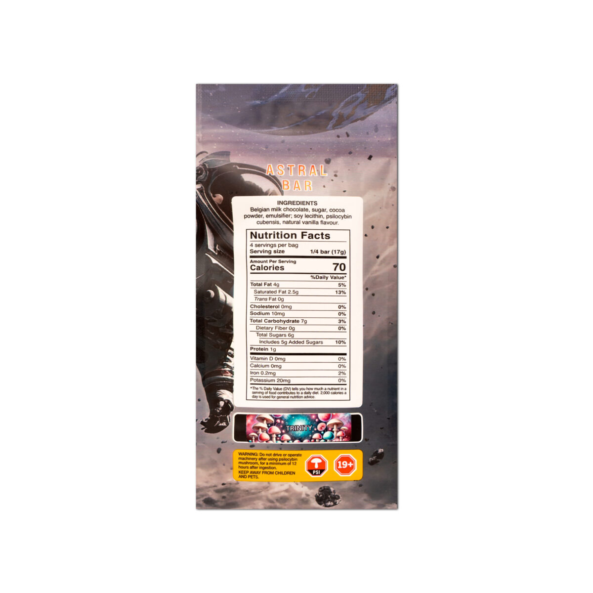 Astral Bars – Cookies N' Cream – Psilocybin Chocolate 5 G