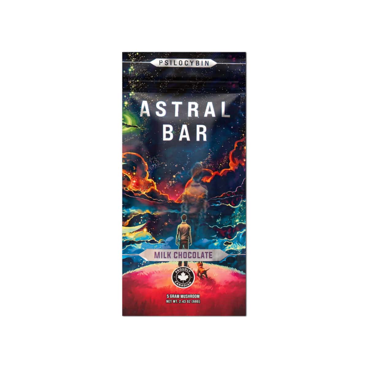Astral Bars – Milk Chocolate – Psilocybin Chocolate 5 G - Image 1
