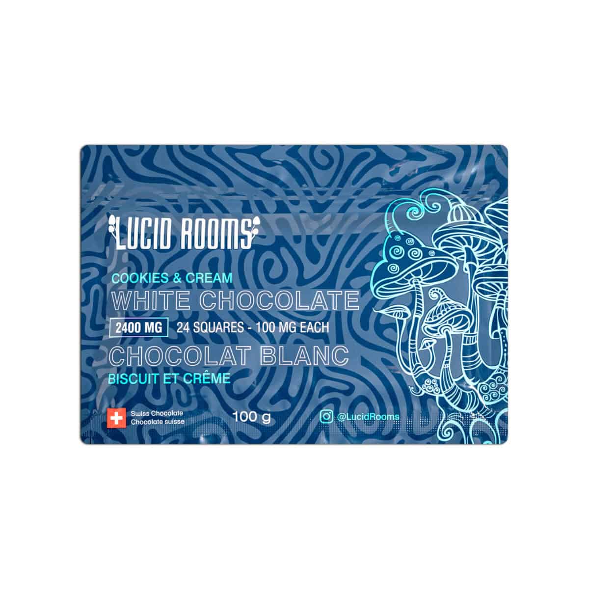 Lucid Rooms - Cookies & Cream White Chocolate Shroom Bar - Image 1